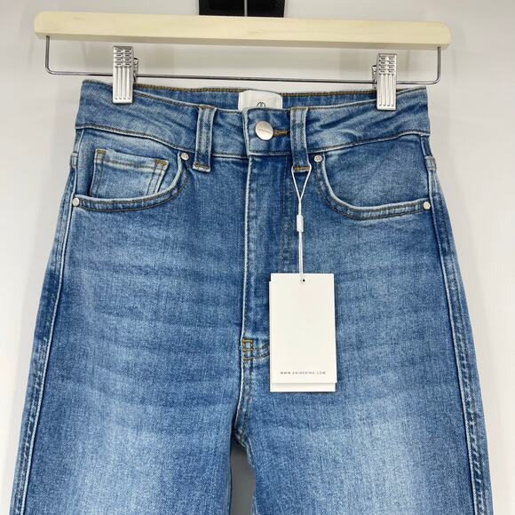 Anine Bing | NWT Beck High Rise Skinny Jeans Enamel Blue 24 - Picture 6 of 12